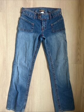 Vintage 2000s Y2K Von Dutch Women’s Blue Denim Blue Jeans Levi Octane Crop